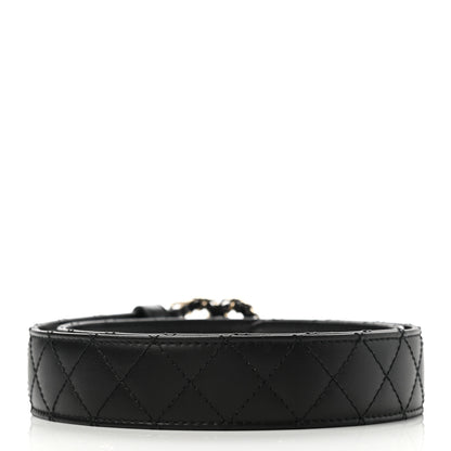 Chanel Lambskin Quilted CC Chain Belt 75 30 Black 2 of 8