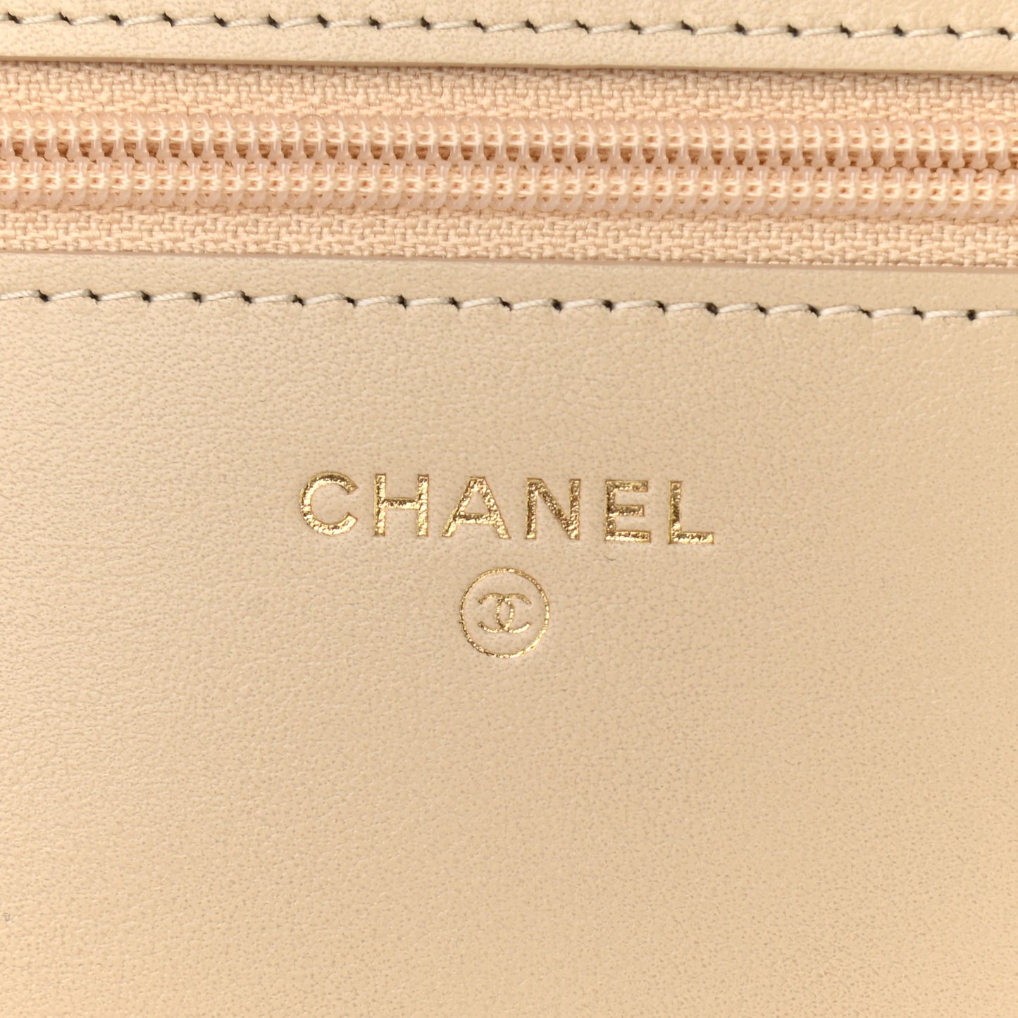 Tweed Shearling Quilted Chanel Wallet On Chain WOC Beige Black
