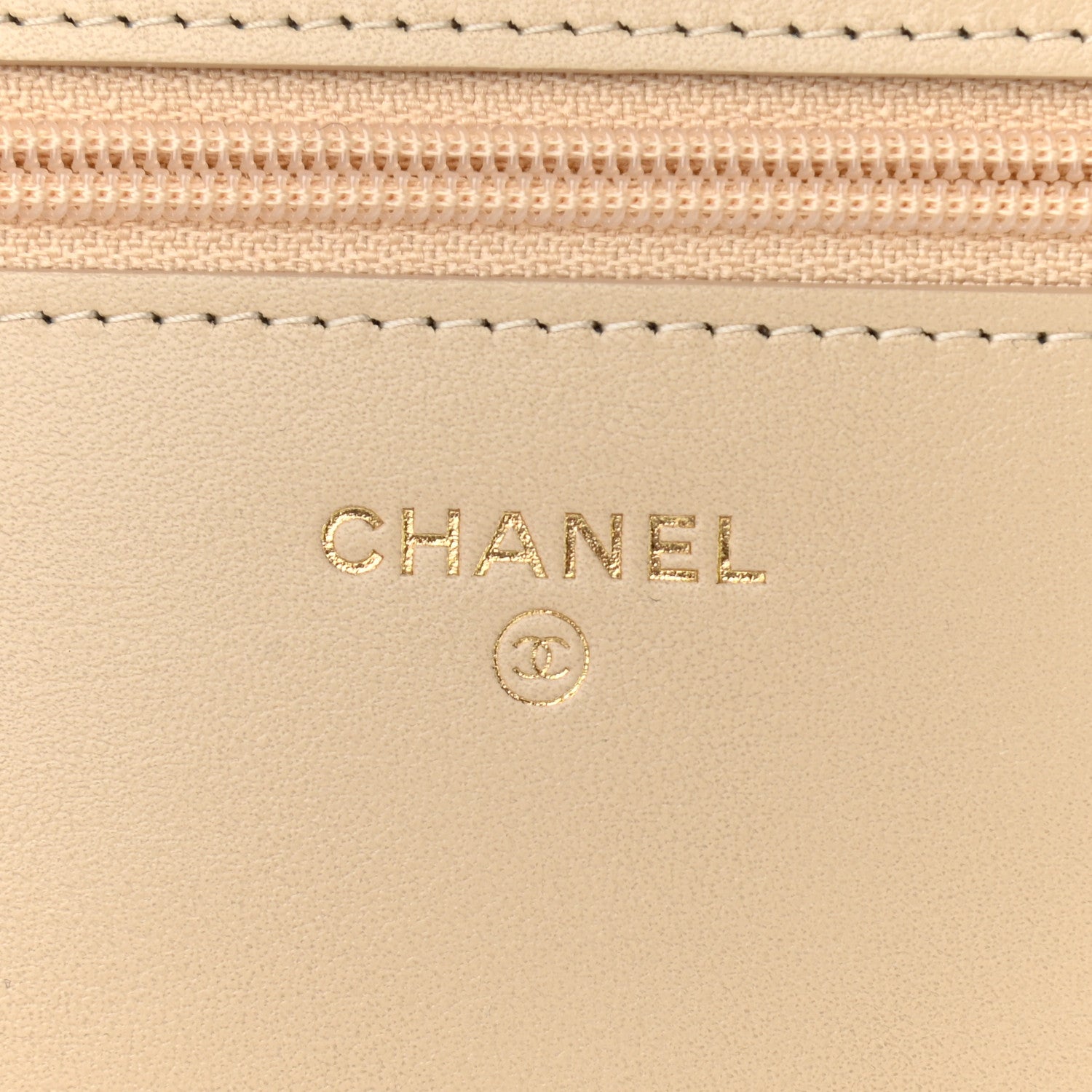 Chanel Tweed Shearling Quilted Chanel Wallet On Chain WOC Beige Black 7 of 10