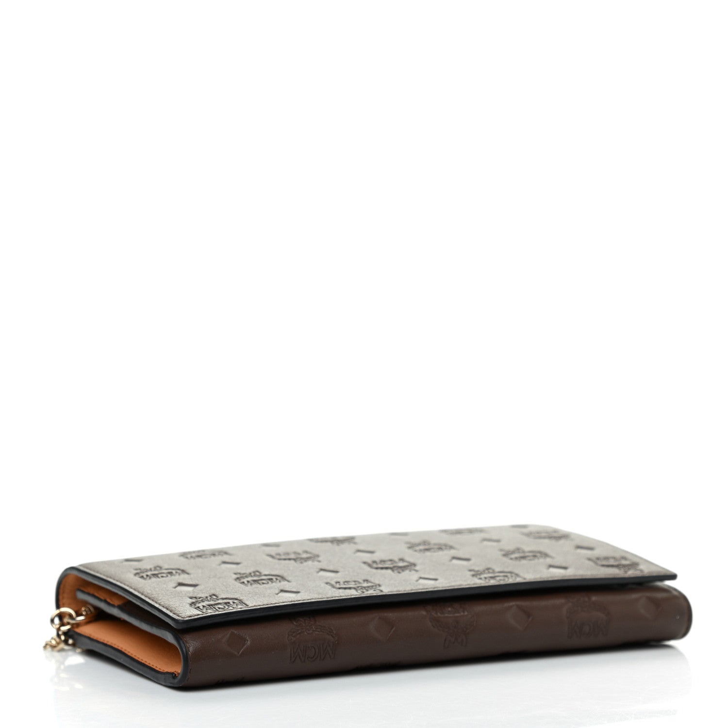 MCM Calfskin Ottomar Wallet On Chain Chestnut 4 of 7