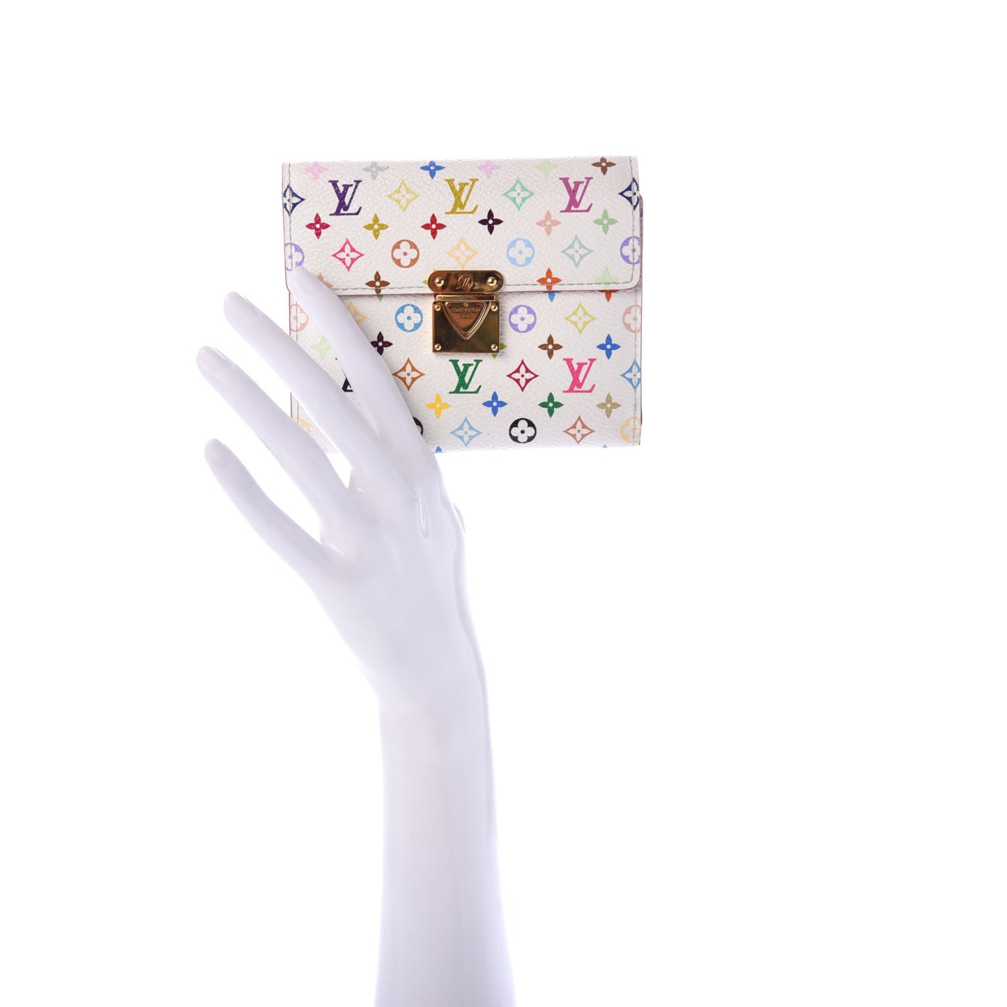 Monogram Multicolor Koala Wallet White