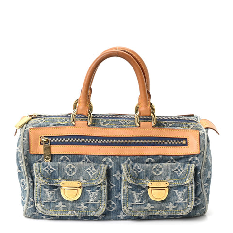 Monogram Denim Neo Speedy Blue