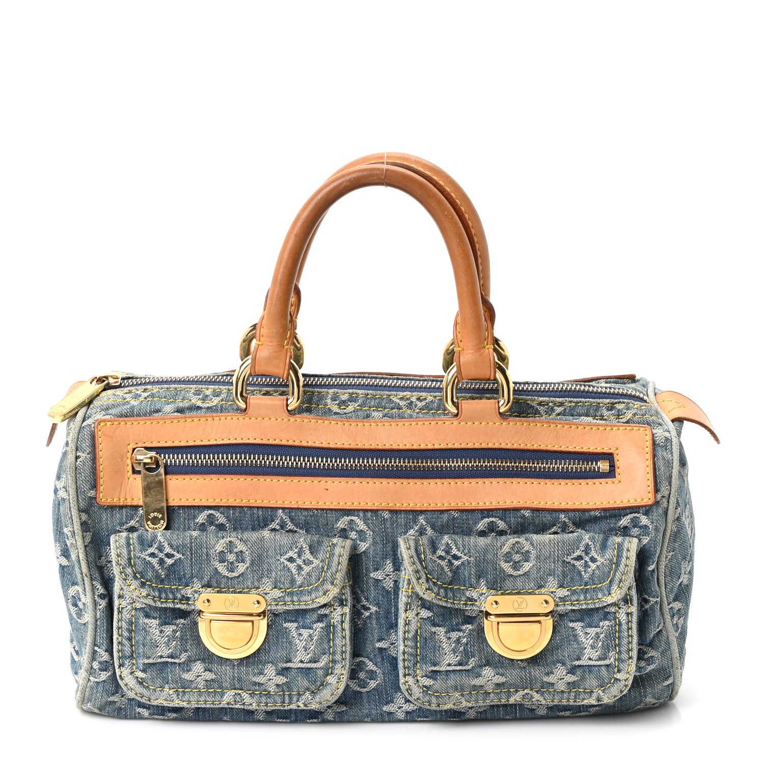 Louis Vuitton Monogram Denim Neo Speedy Blue 1 of 9
