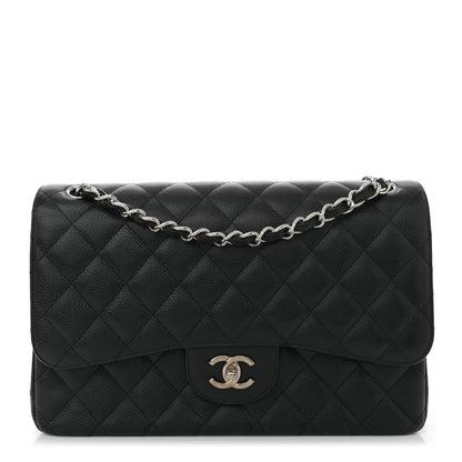 Chanel Caviar Quilted Jumbo Double Flap Black 1 of 11