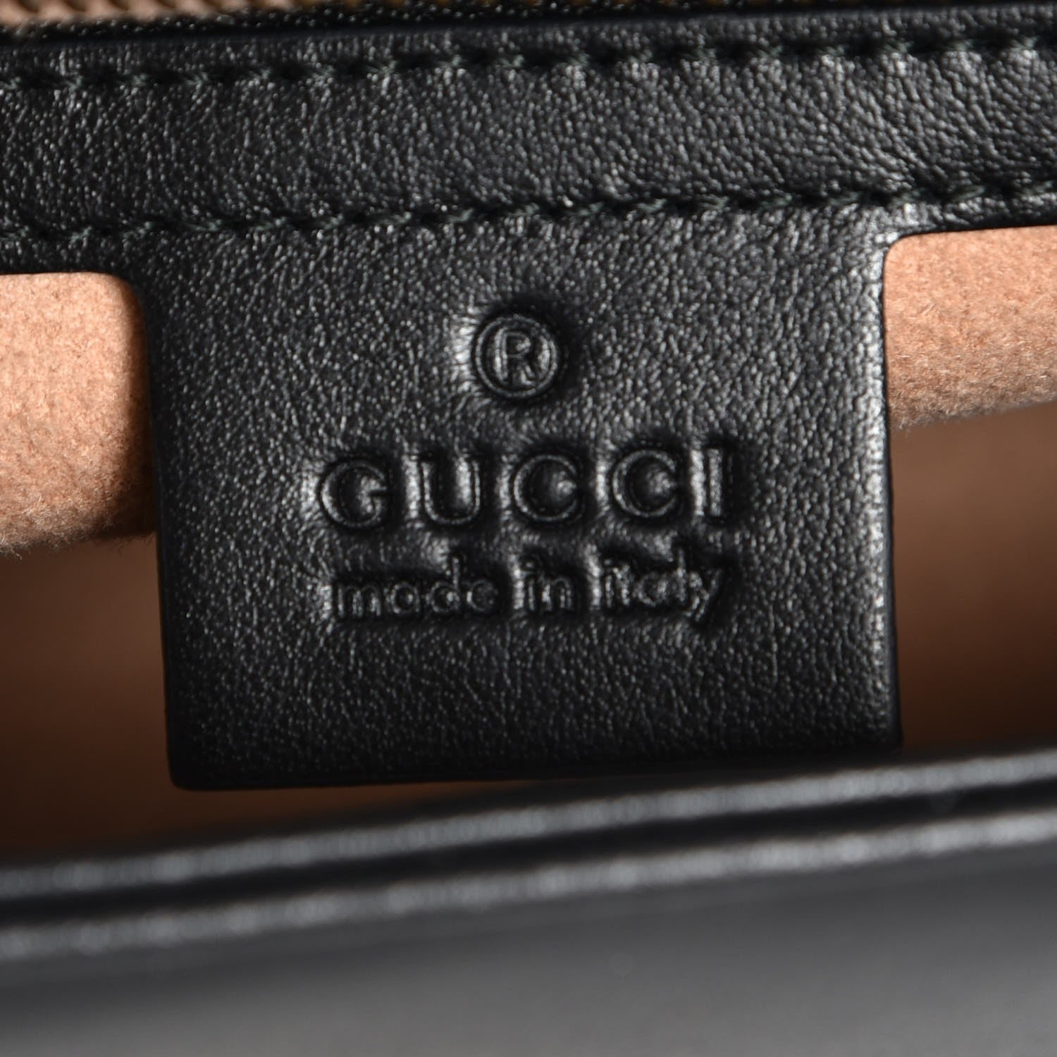 Gucci Calfskin Matelasse Small GG Marmont Shoulder Bag Black 7 of 8