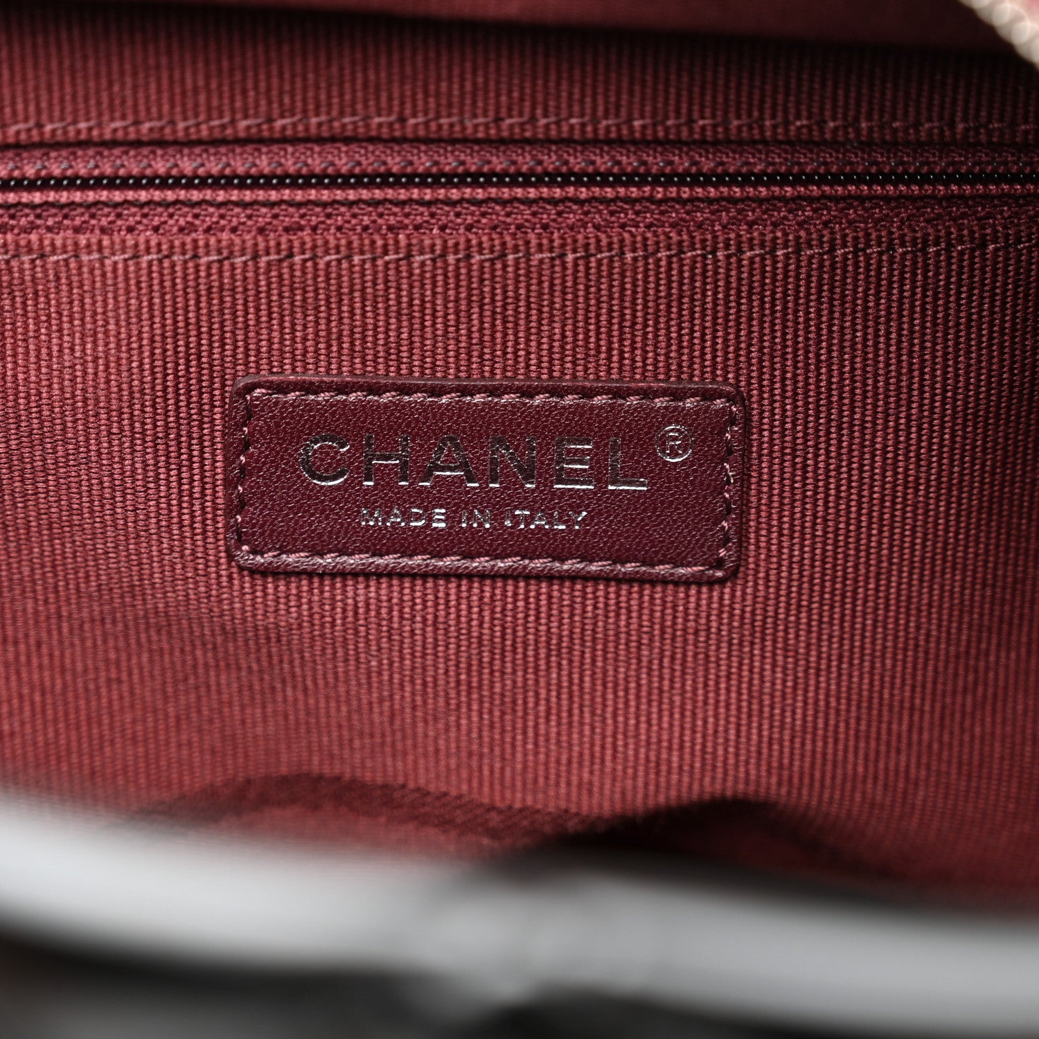 Chanel Vinyl Calfskin Viaggio Travel Bag Black 6 of 12