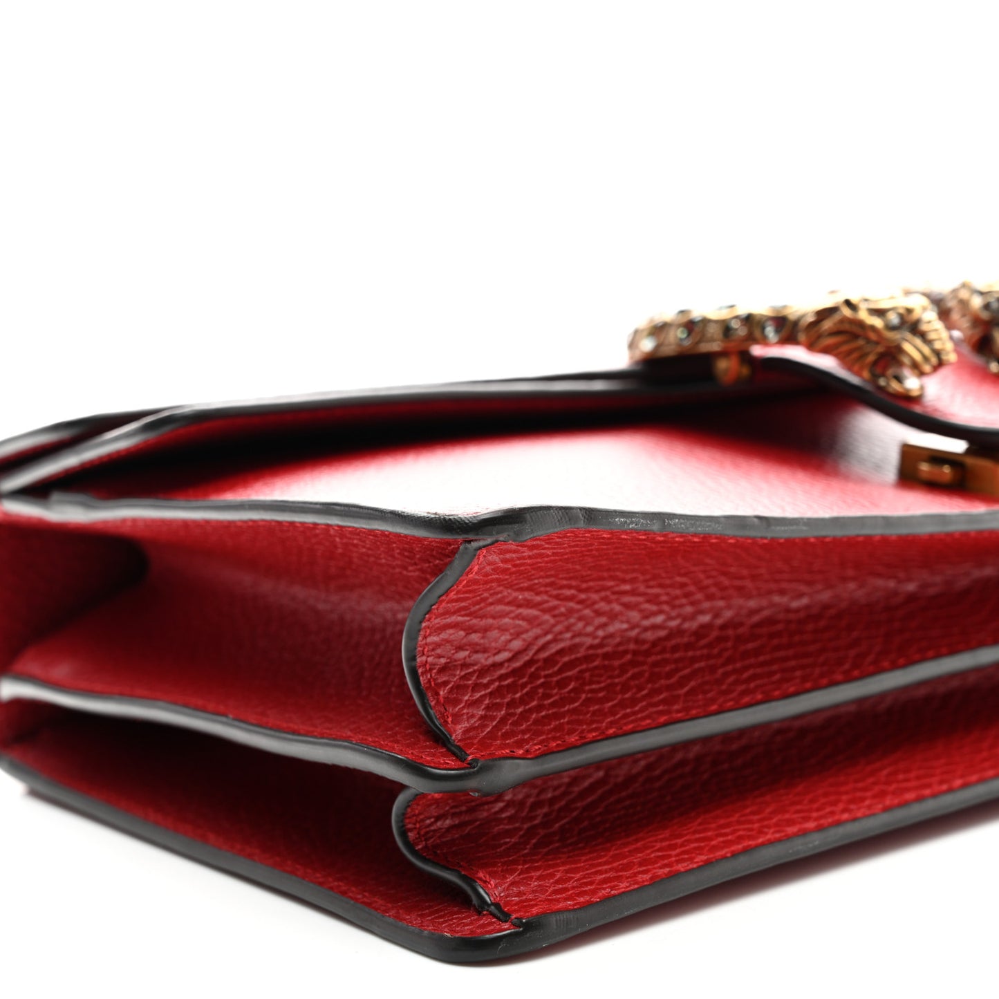 Dollar Calfskin Swarovski Crystal Small Dionysus Shoulder Bag Hibiscus Red