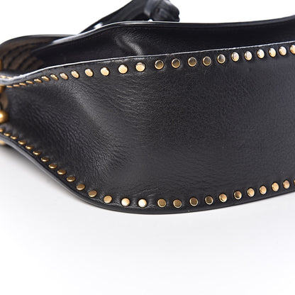 Chloe Calfskin Braided Small Hudson Shoulder Bag Black 14 of 19