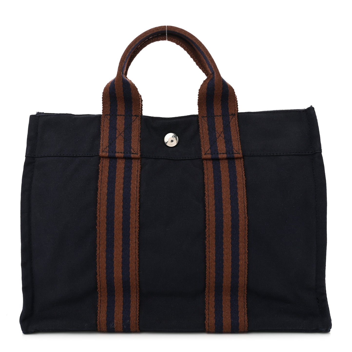 Canvas Tout Fourre PM Navy Brown