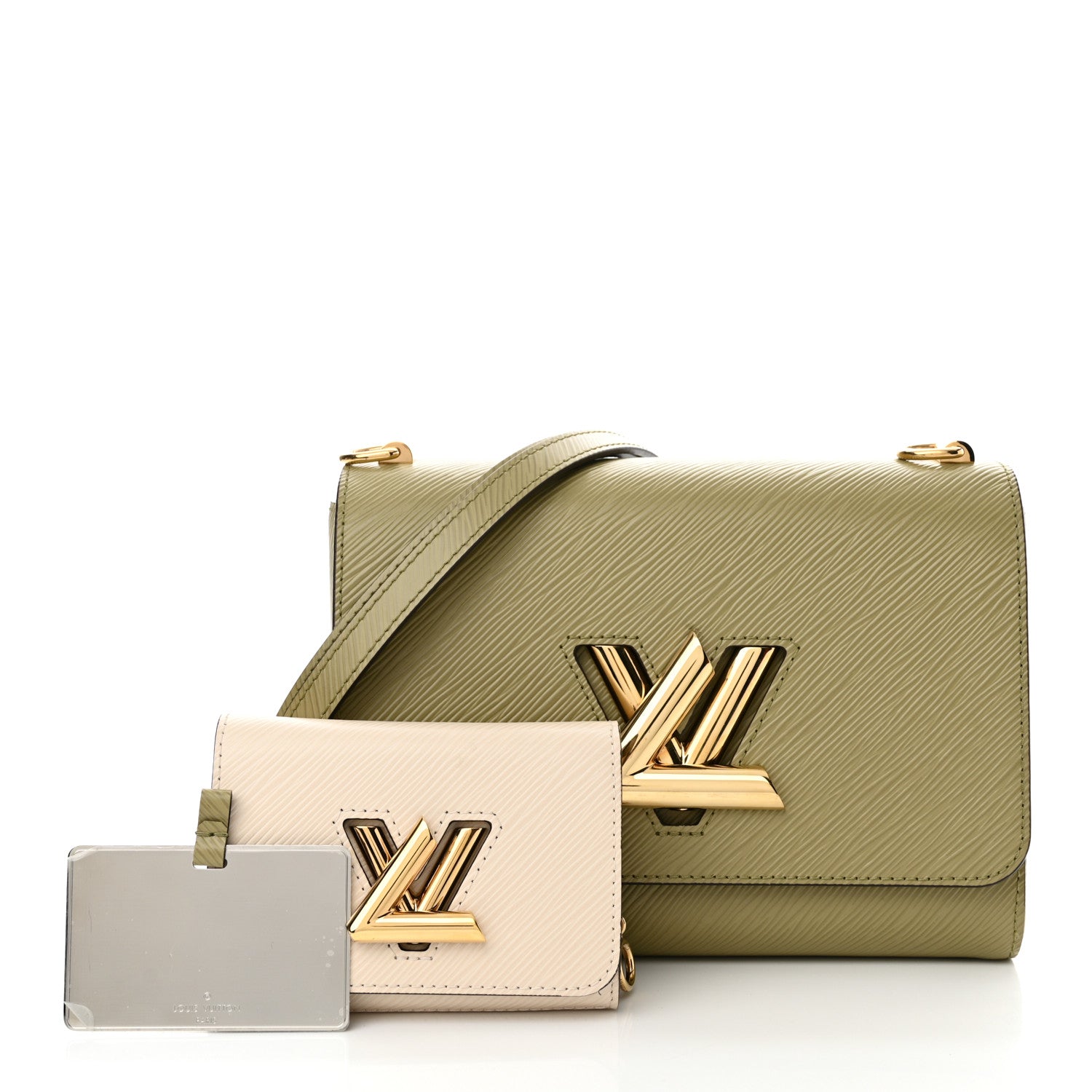 Louis Vuitton Epi Twist MM and Twisty Kaki Quartz 3 of 11