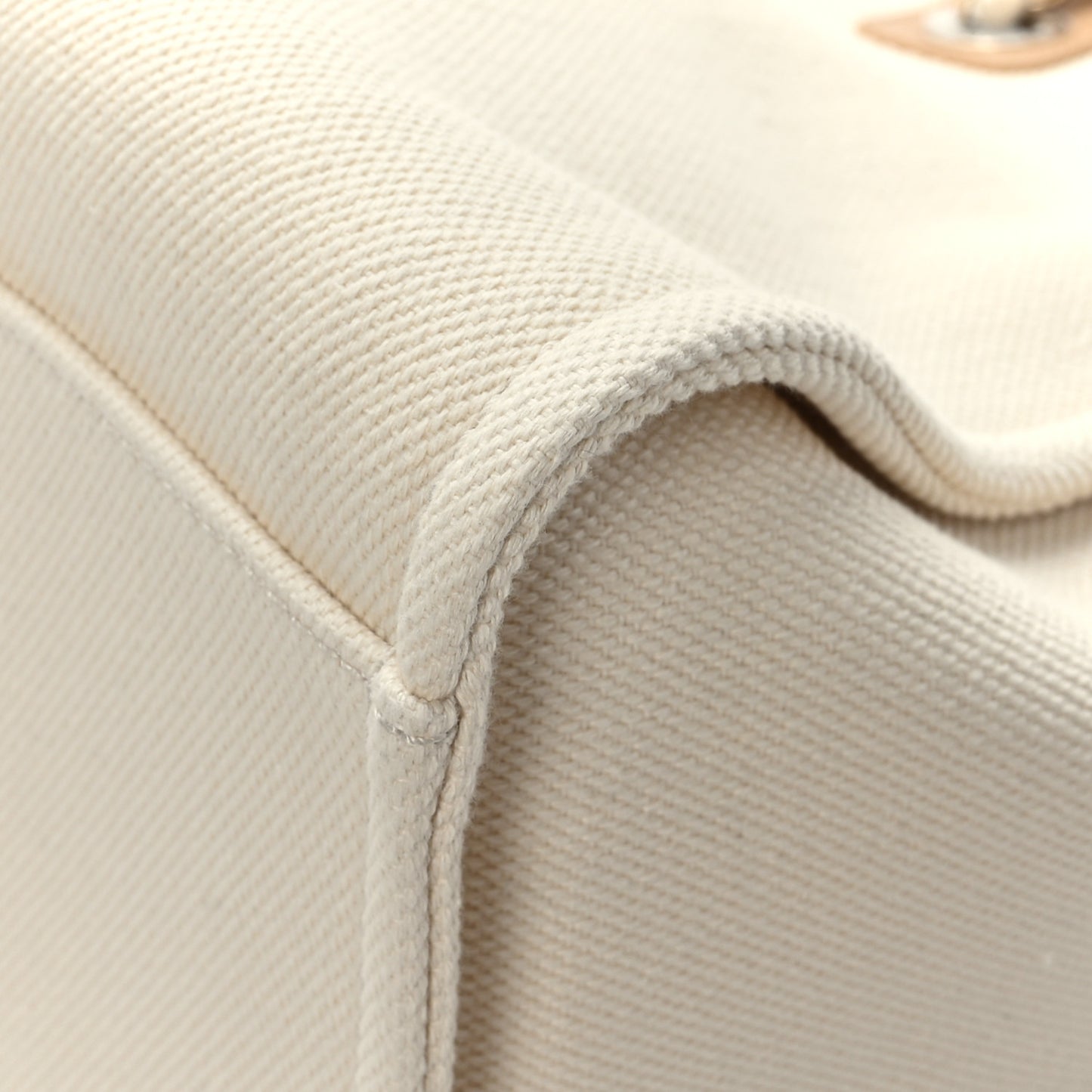 Canvas Pearl Medium Deauville Tote Ecru Beige