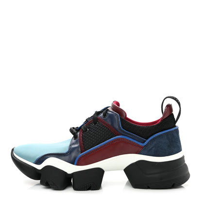 Givenchy Calfskin Neoprene Knitted Mens Jaw Low Top Sneakers 44 Multicolor 1 of 8