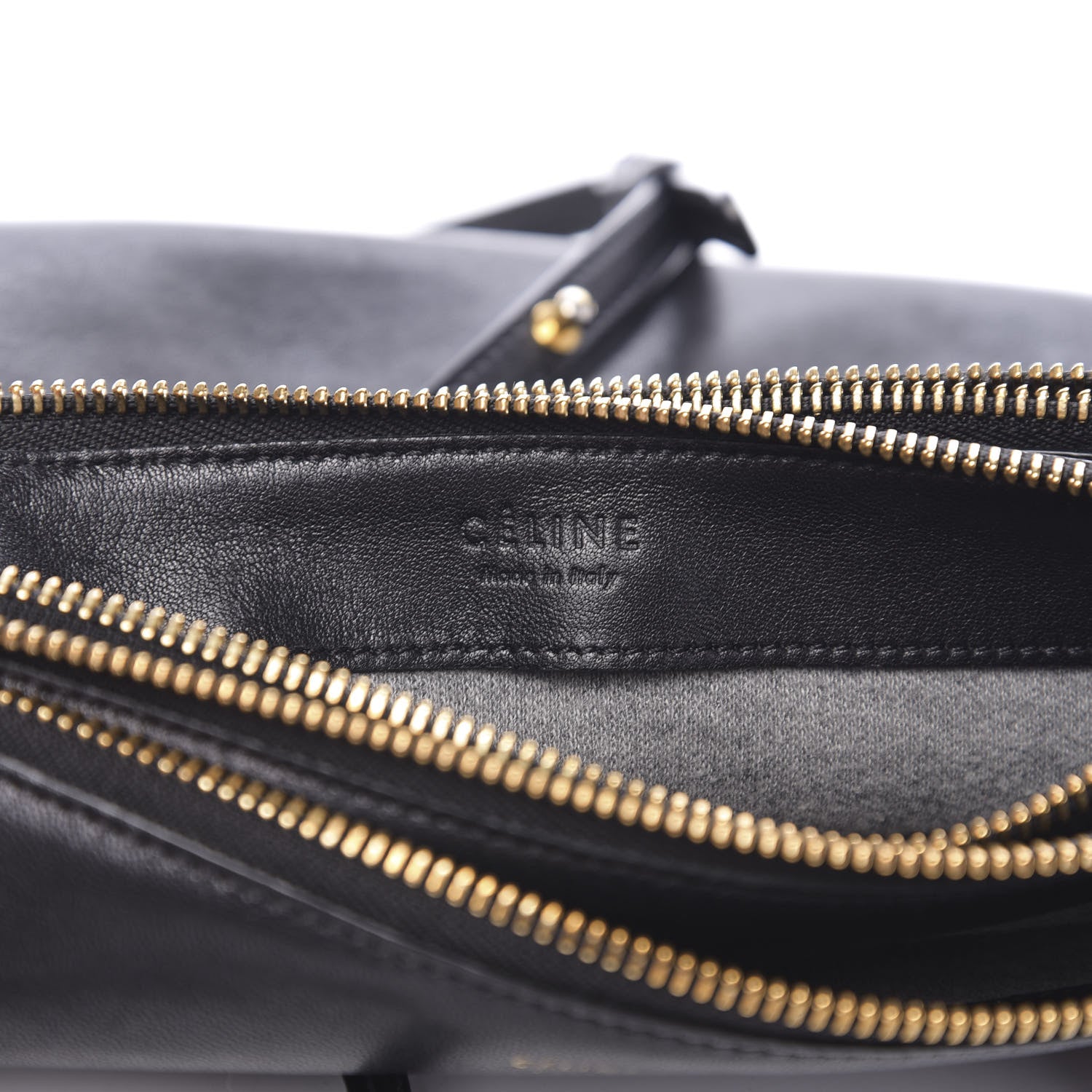 Celine Lambskin Small Trio Crossbody Bag Black 8 of 13