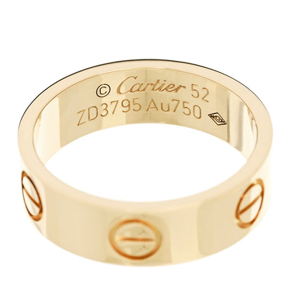 Cartier 18K Yellow Gold 5.5mm LOVE Ring 52 6 4 of 4