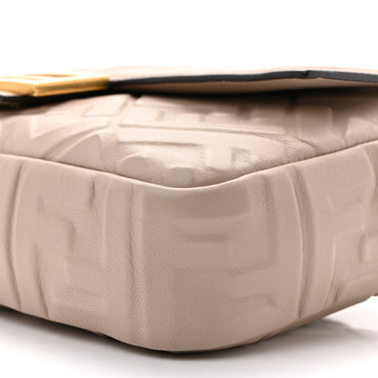 Fendi Nappa FF 1974 Embossed Baguette Camelia 10 of 14