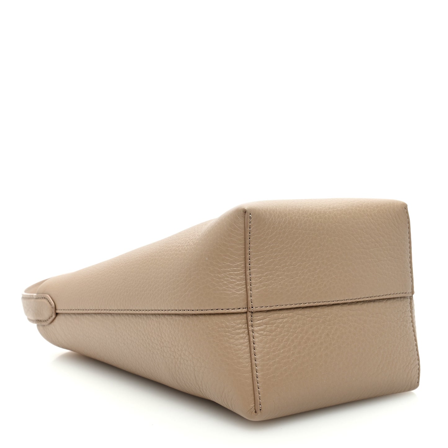 Grained Calfskin Small N/S Park Tote Dark Taupe