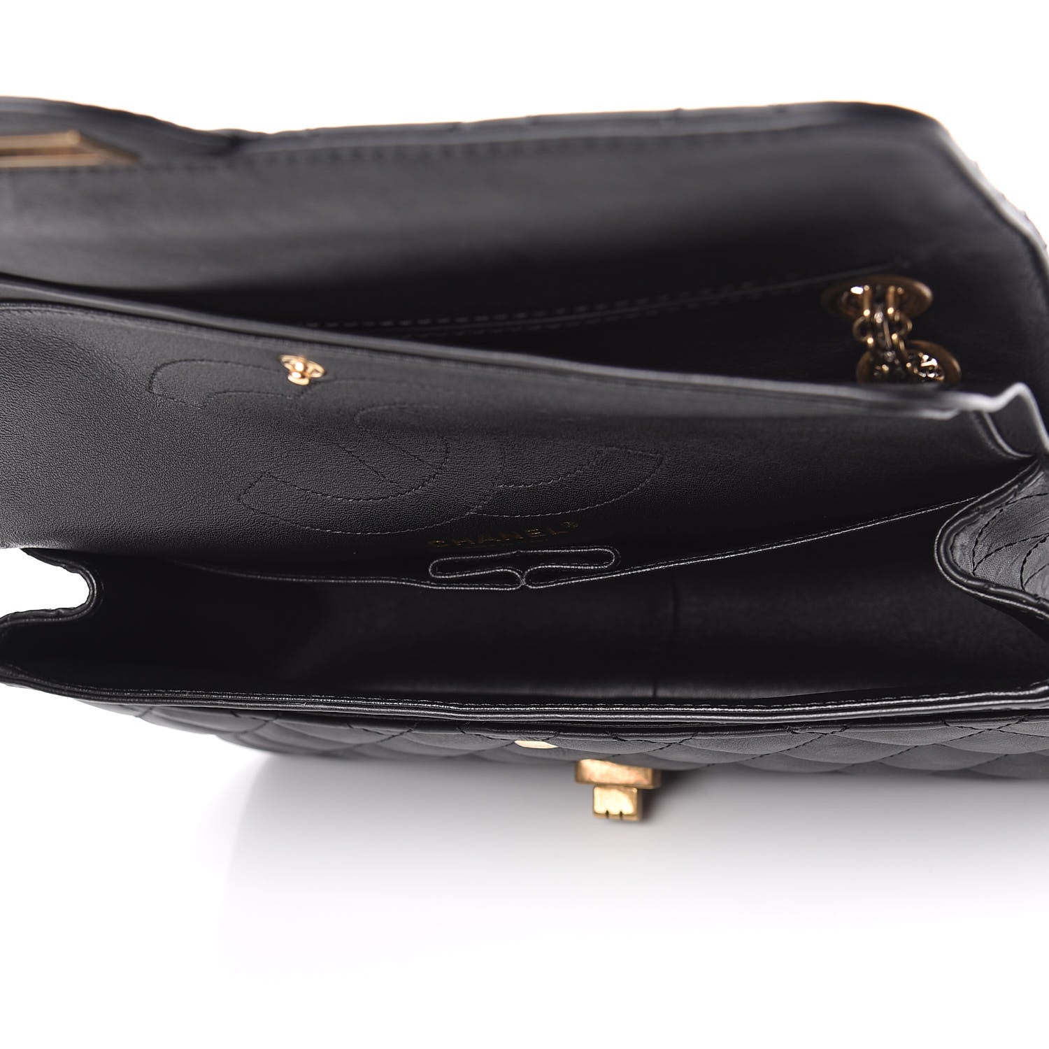 Chanel Crumpled Calfskin Quilted 2.55 Reissue 226 Flap Black 7 of 9