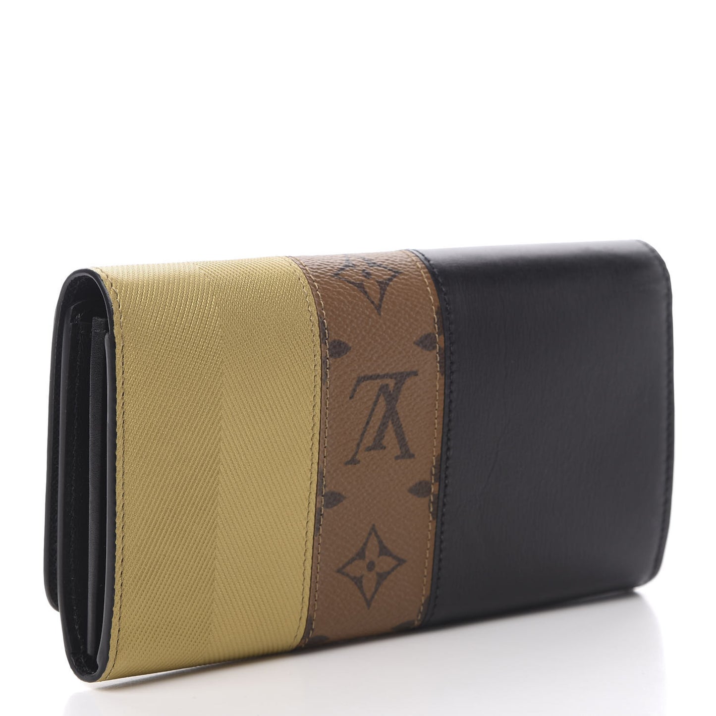 Reverse Monogram Studded Night Lights Twist Wallet