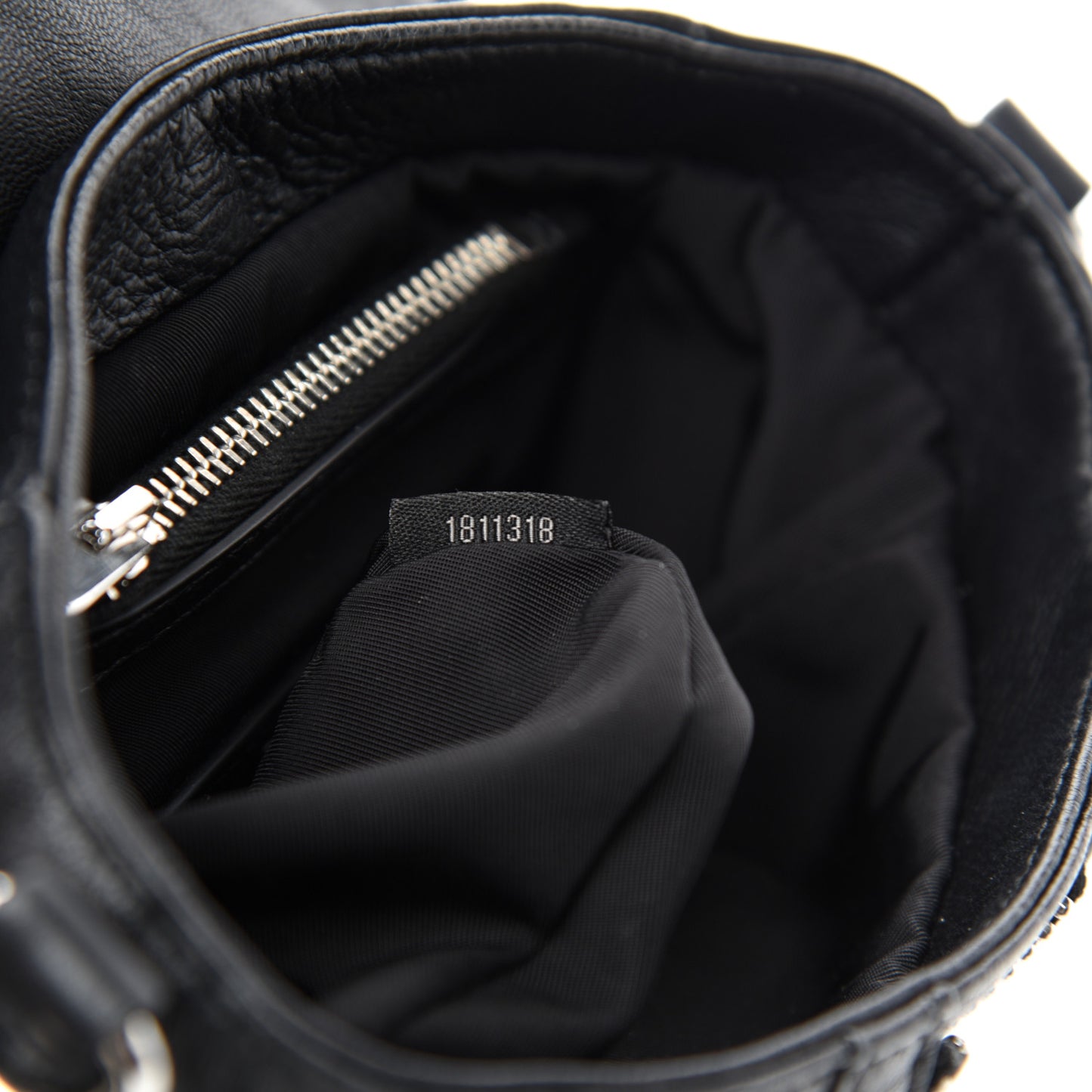 Lambskin Micro Marti Crossbody Black