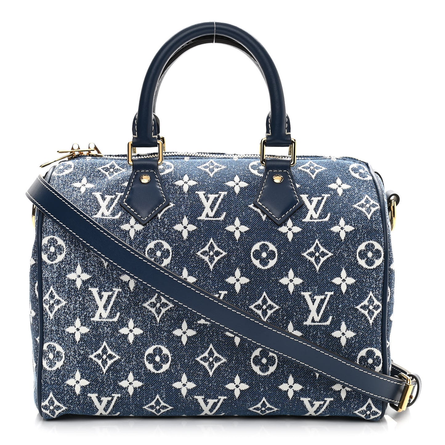 Monogram Jacquard Denim Speedy Bandouliere 25 Bleu