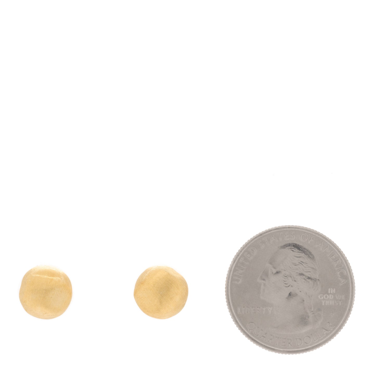 18K Yellow Gold Small Africa Stud Earrings