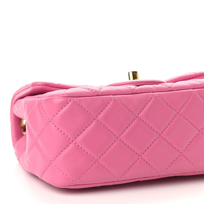 Chanel Lambskin Quilted Mini Pearl Crush Flap Pink 8 of 10