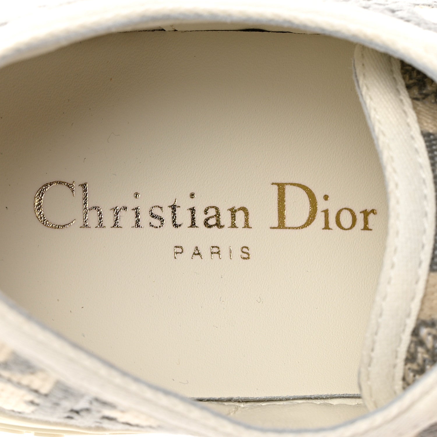 Christian Dior Canvas Oblique Walk'N'Dior Low Top Sneakers 38 Grey Stone 8 of 15