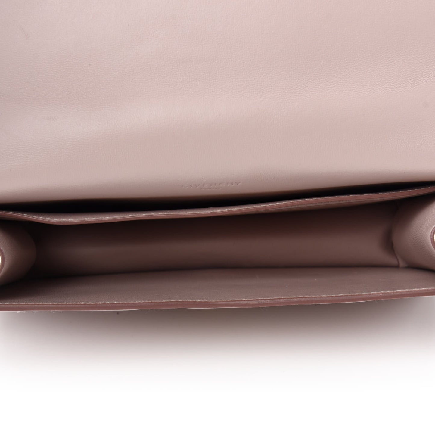 Goatskin Quilted GV3 Strap Wallet Pale Pink