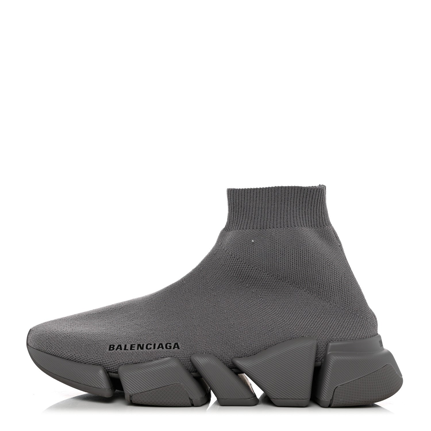 Balenciaga Technical 3D Recycled Knit Womens Speed 2.0 Sneakers 38 Monocolor Grey 1 of 8