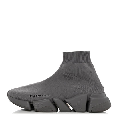 Balenciaga Technical 3D Recycled Knit Womens Speed 2.0 Sneakers 38 Monocolor Grey 1 of 8