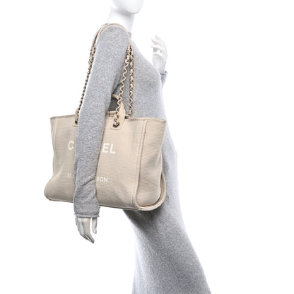 Chanel Mixed Fibers Medium Deauville Tote Beige 2 of 12