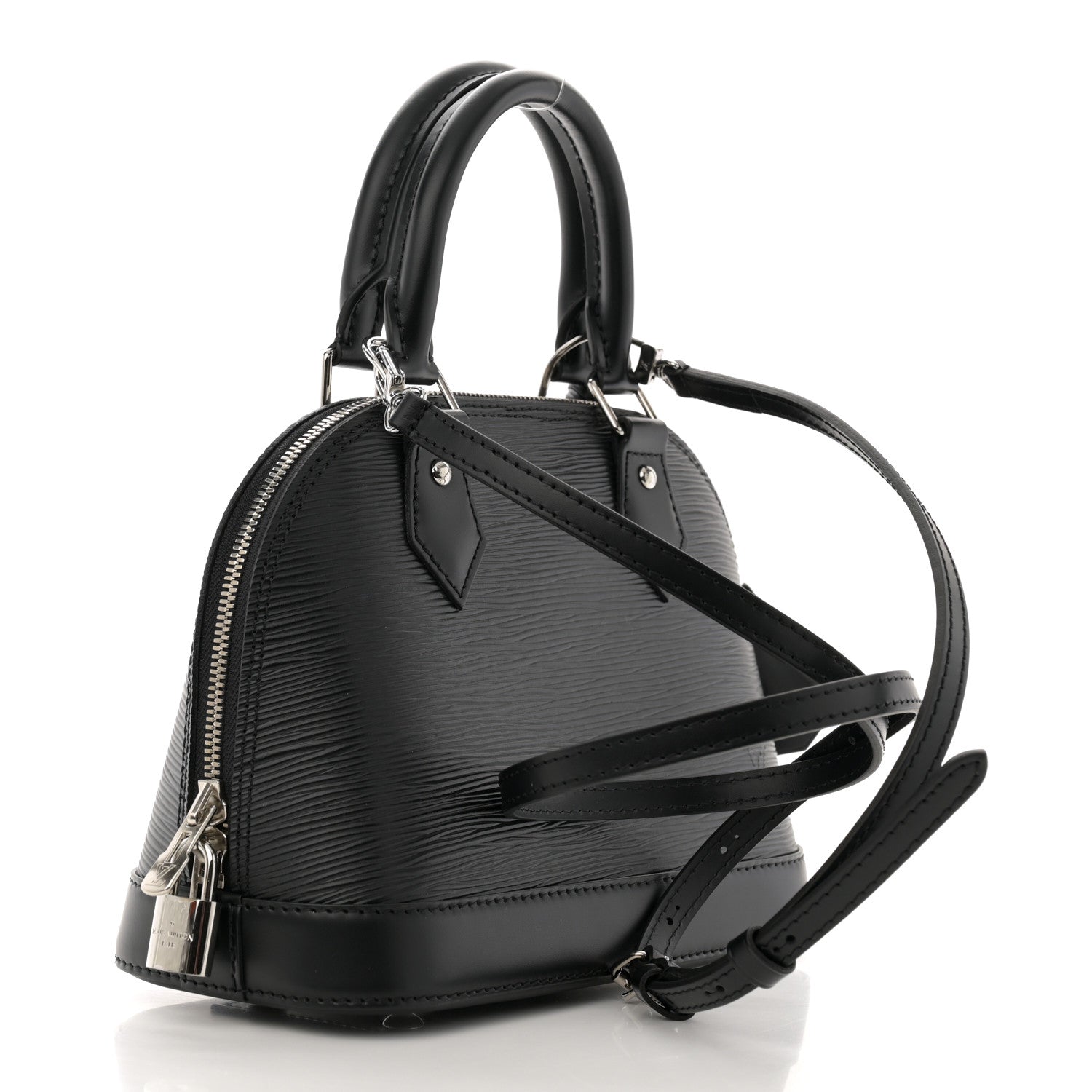 Louis Vuitton Epi Alma BB Black 3 of 10