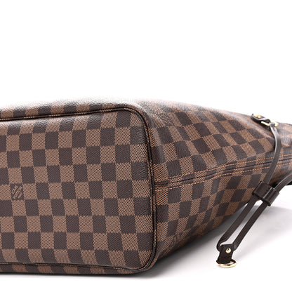 Louis Vuitton Damier Ebene Neo Neverfull MM Rose Ballerine 9 of 10