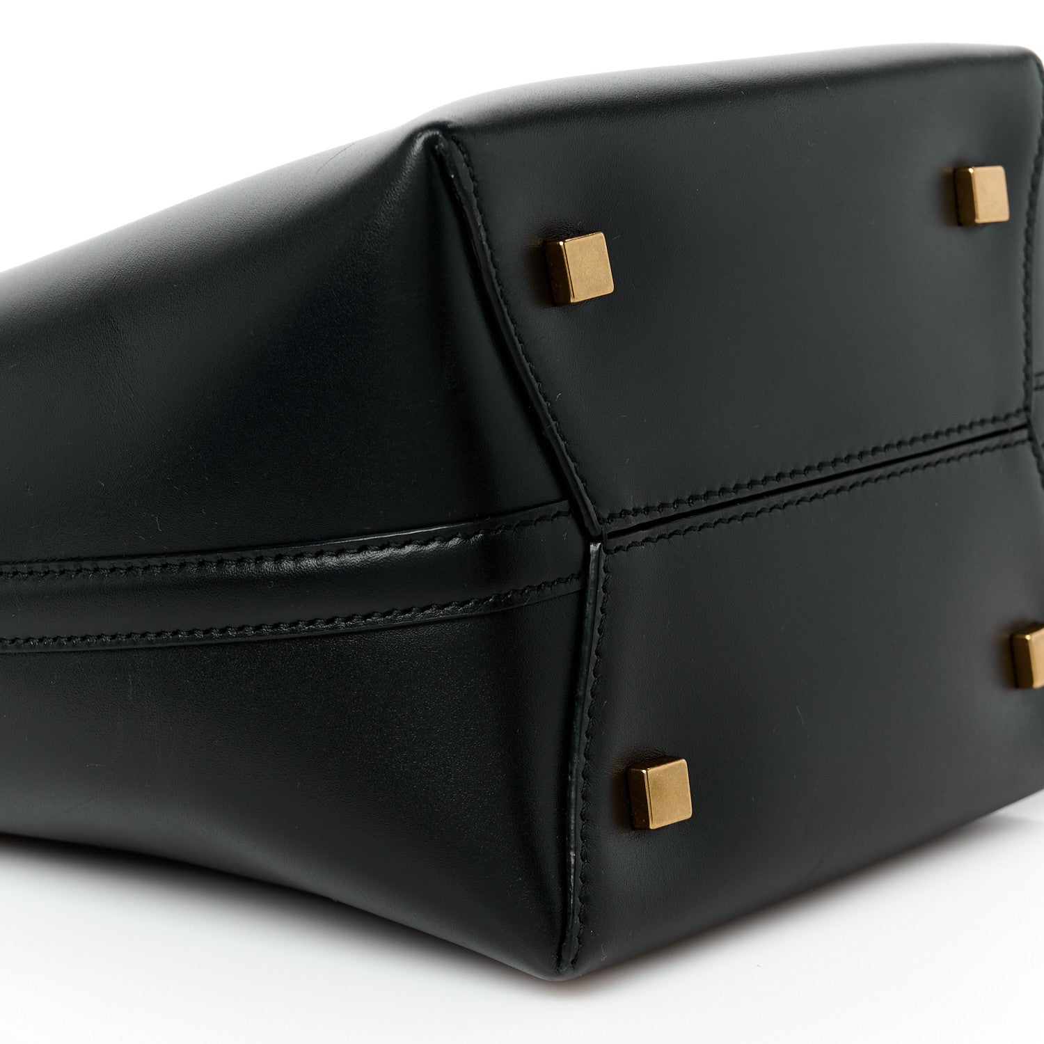 Saint Laurent Shiny Calfskin Le 37 Mini Bucket Bag Black 8 of 9