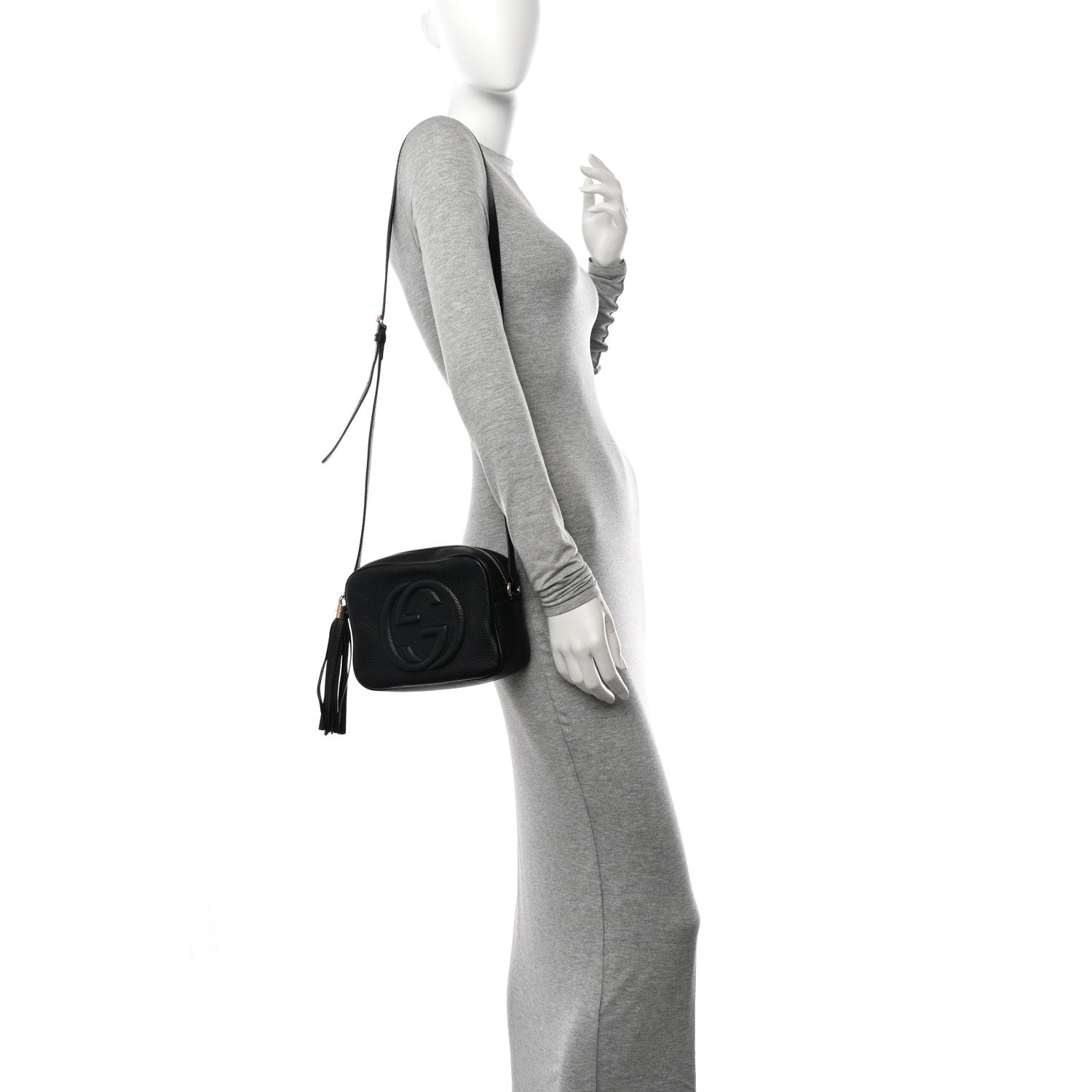 Gucci Pebbled Calfskin Small Soho Disco Bag Black 2 of 13