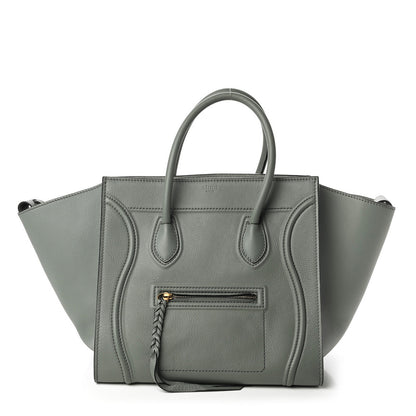 Celine Supple Calfskin Medium Phantom Luggage Glacier 1 of 10
