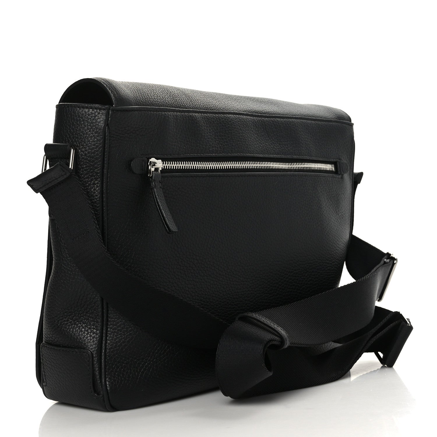 Burberry Calfskin Logo Messenger Black 3 of 8