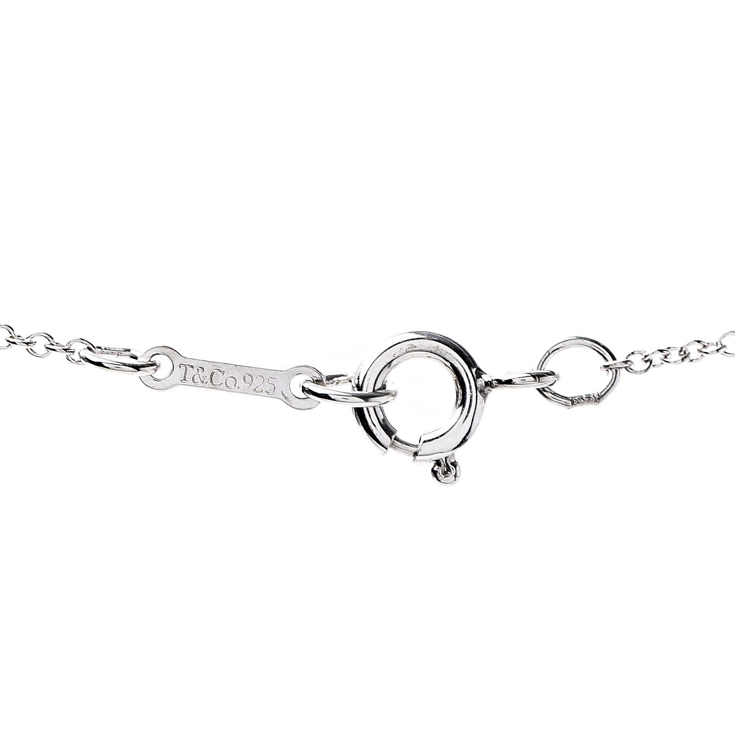 Tiffany Sterling Silver 16mm Elsa Peretti Cross Pendant Necklace 6 of 7