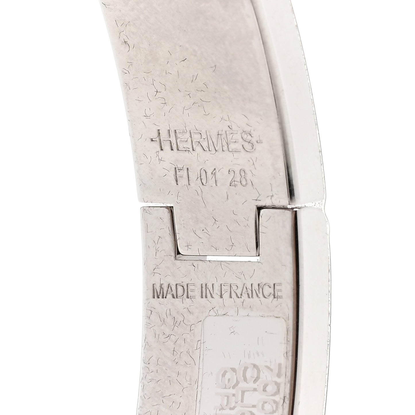Enamel Narrow Clic Clac H Bracelet PM Gris Macadam