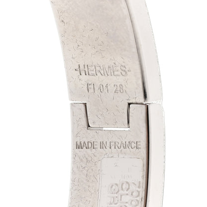 Hermes Enamel Narrow Clic Clac H Bracelet PM Gris Macadam 4 of 8
