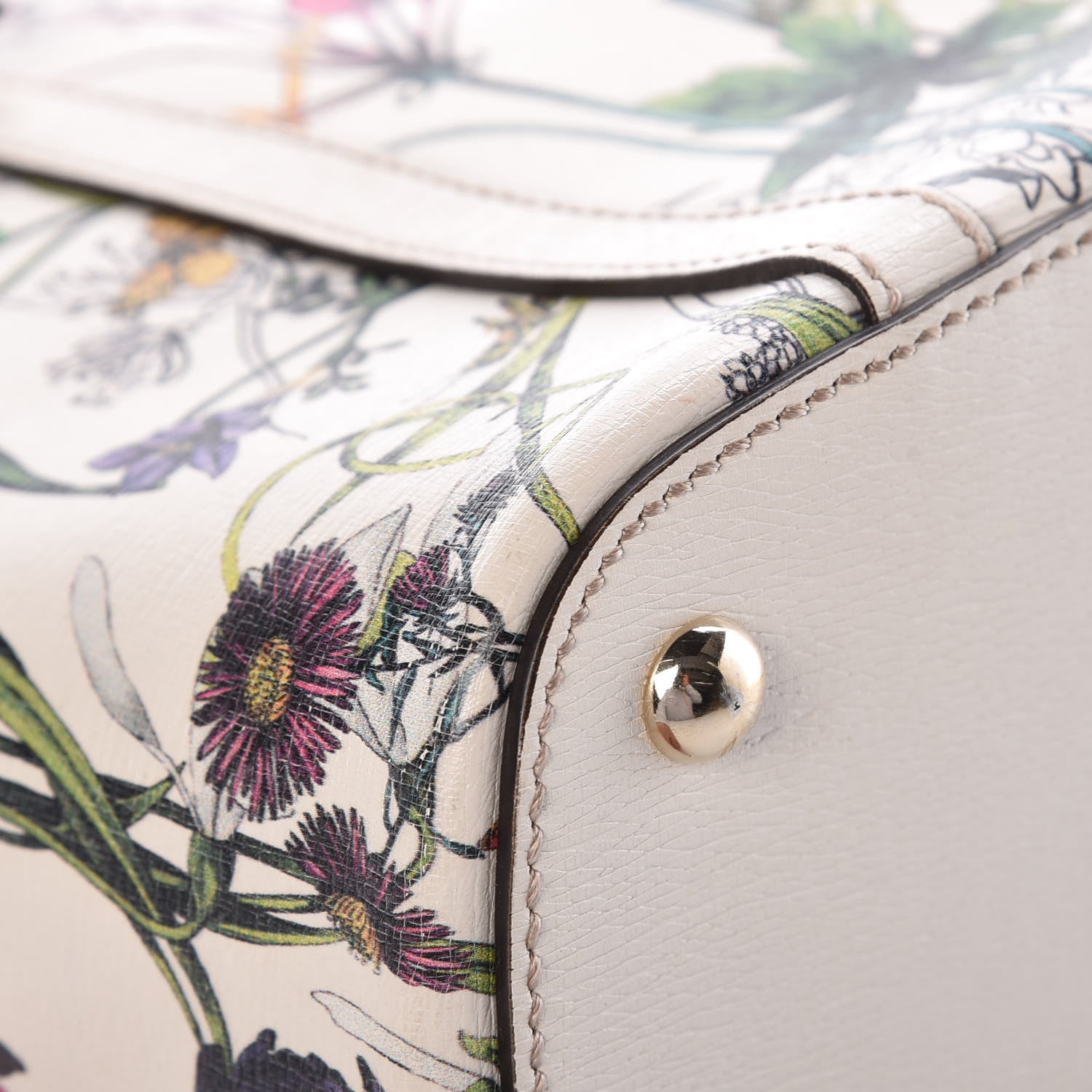 Gucci Calfskin Flora Infinity Small Nice Tote Off White 15 of 21