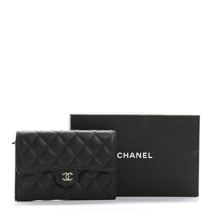 Chanel Caviar Quilted Medium Flap Wallet Black 9 of 9