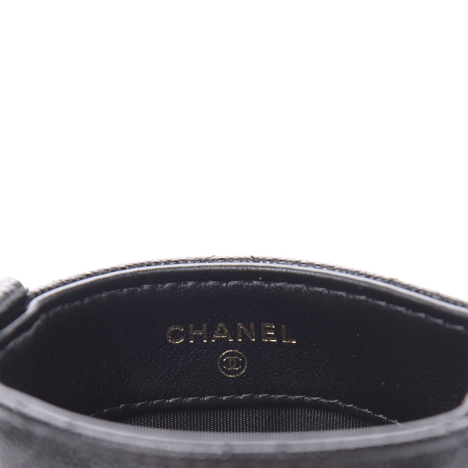 Chanel Caviar Quilted French New Wave Phone Holder With Chain Black 6 of 13