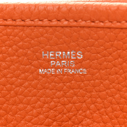Hermes Taurillon Clemence Evelyne III PM Orange 6 of 12