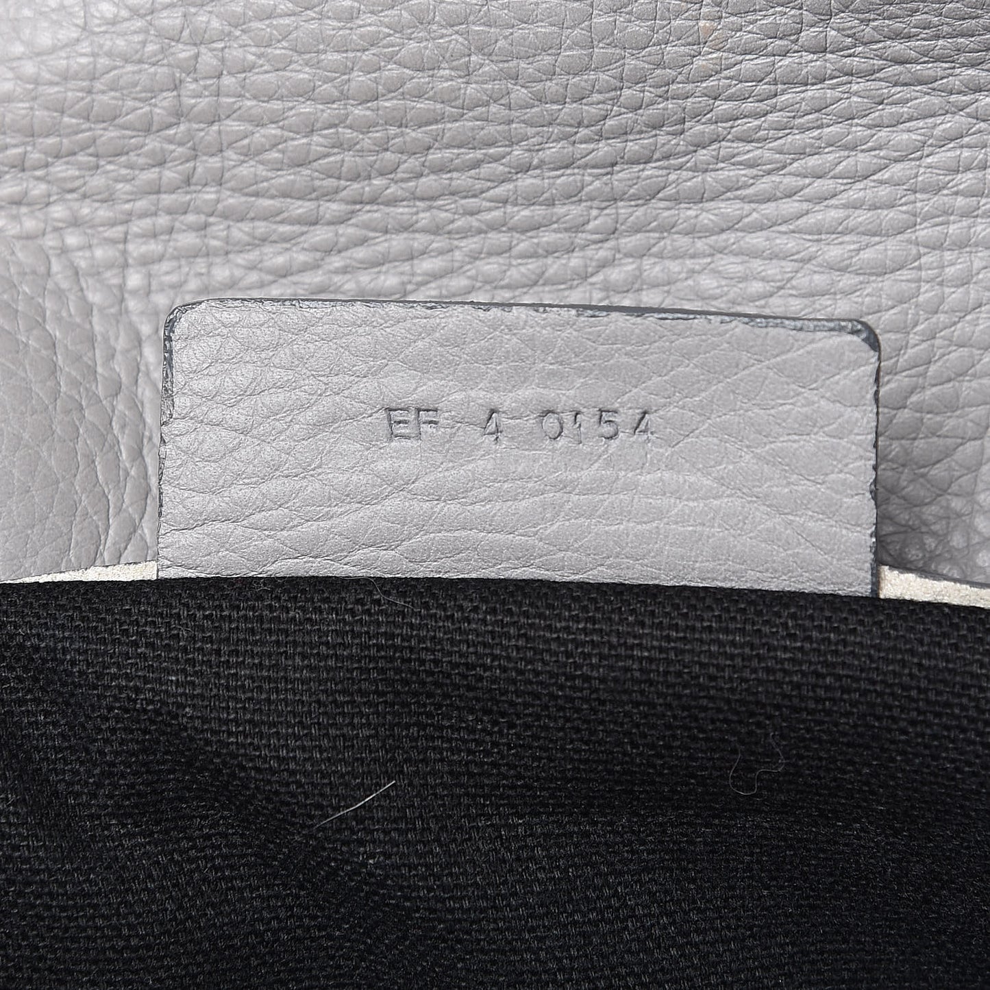 Grained Calfskin Medium Pandora Pure Flap Bag Pearl Grey