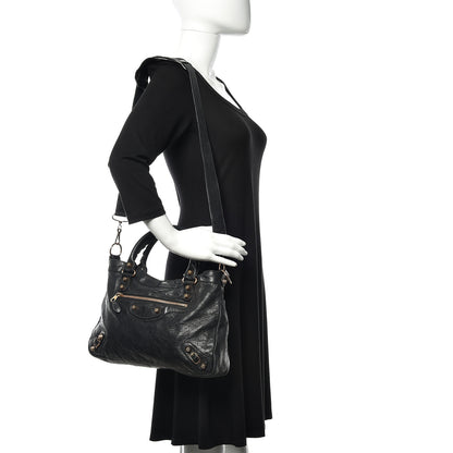 Balenciaga Agneau Giant 12 Rose Gold Hardware Town Black 2 of 12