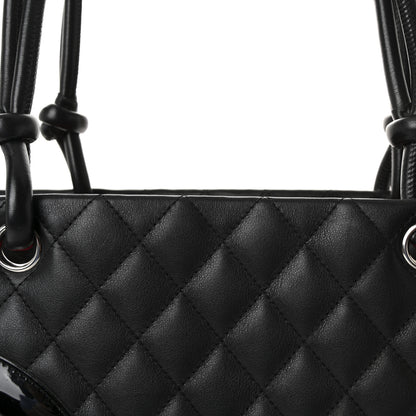 Chanel Calfskin Quilted Large Cambon Tote Black 8 of 10