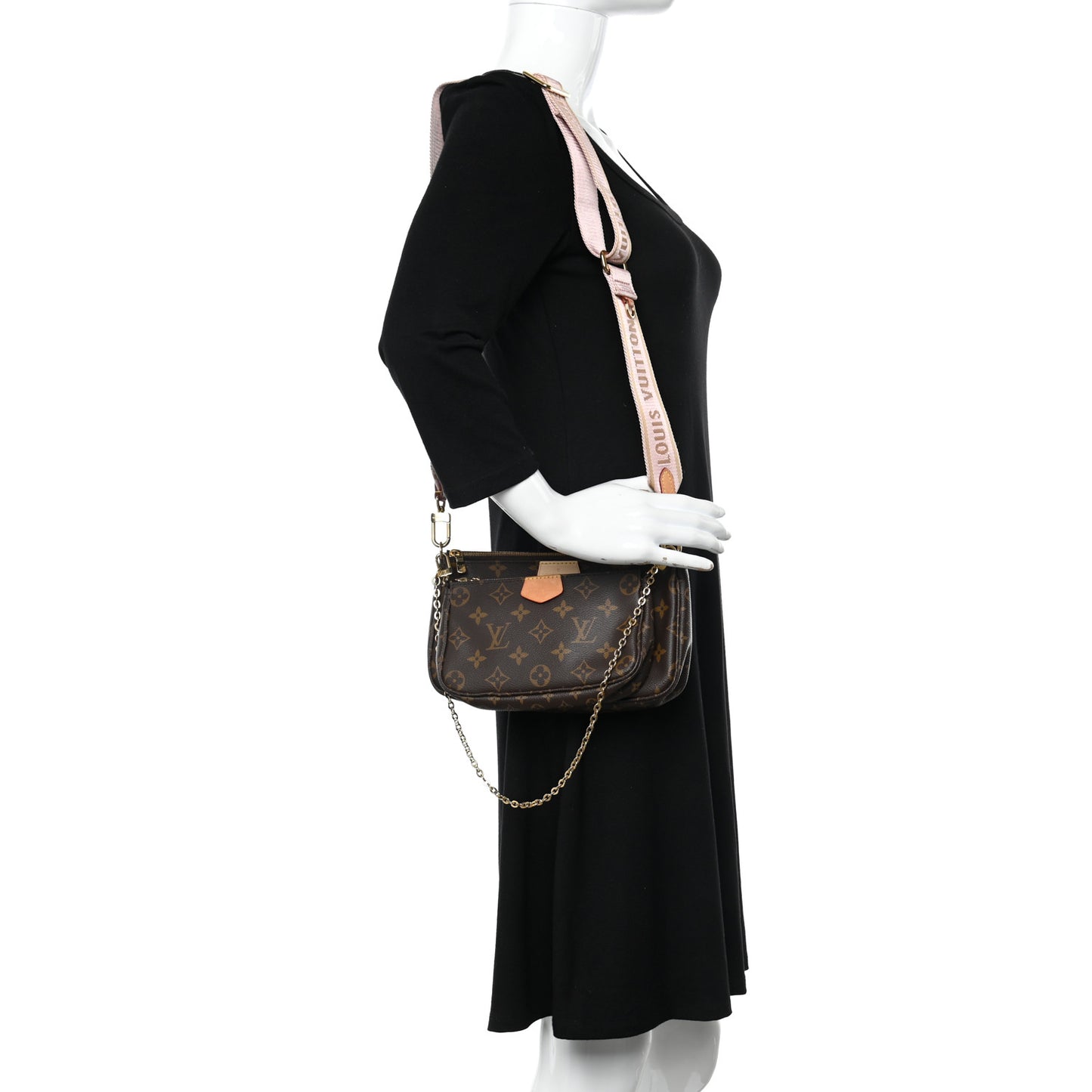 Monogram Multi Pochette Accessories Rose Clair