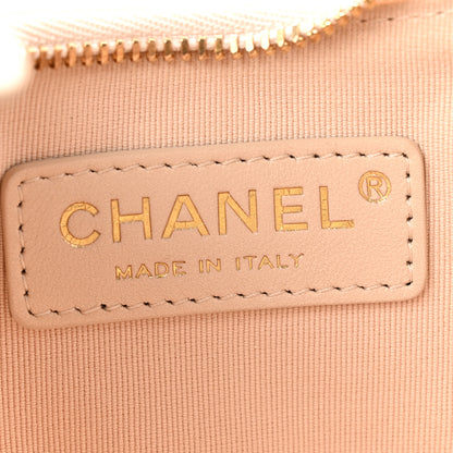 Chanel Lambskin Quilted Small Hobo Bag Light Beige 6 of 13