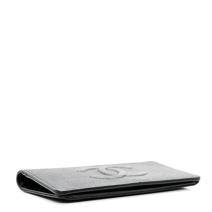 Chanel Caviar Timeless CC Yen Wallet Black 4 of 9